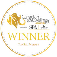 Winner Of The Top Spa Partner In Canada 2018