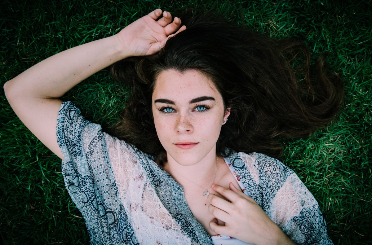 young girl perfect skin