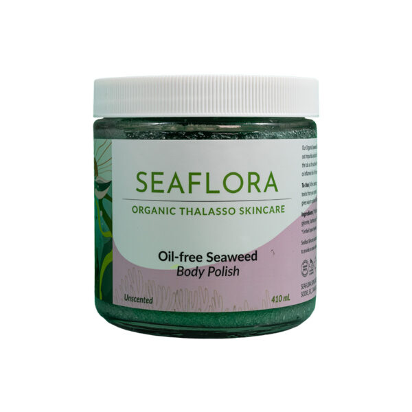 Oil-Free Seaweed Body Polish: Naturally reduce cellulite thanks to sea salt + red algae + chlorophyll + spirulina