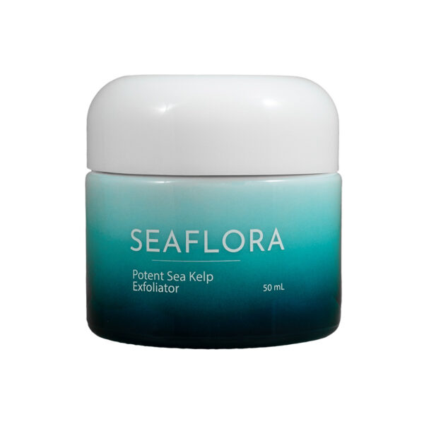 Potent Sea Kelp Exfoliator: Brightening, Pore Refining, Fades Blemishes and Breakouts with Kombu + Kaolin Clay + Aloe Vera + Vitamin C