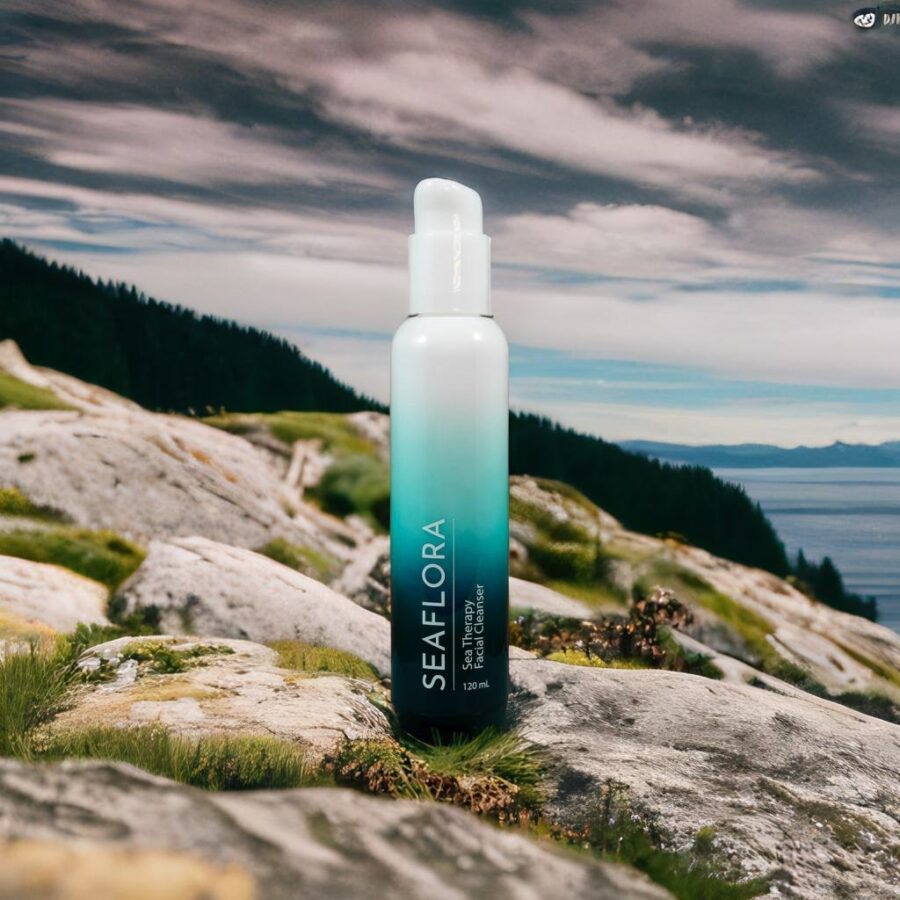 Hydrating facial cleanser with algae, aloe vera, and CoQ10 for optimal hydration while cleansing
