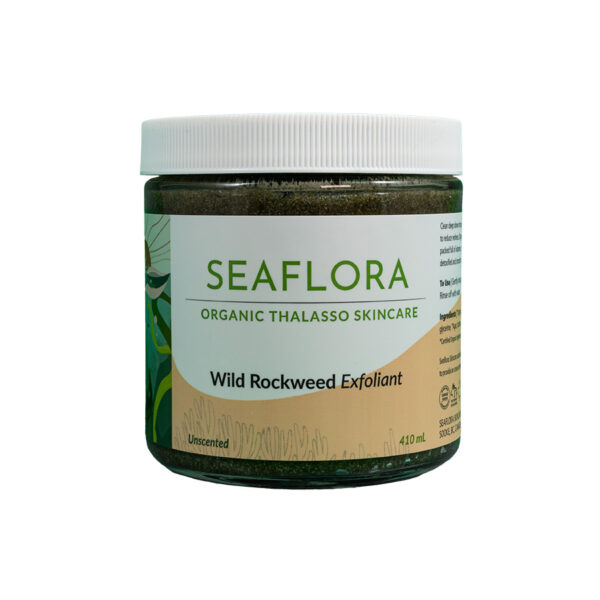 Wild Rockweed Exfoliant: Sea radiant skin and superior exfoliation using bladderwrack + sea mud + glycerin + agar