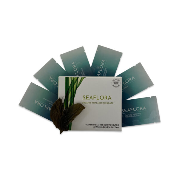 Sea Results Sample Glow Up Routine:  7 product skincare kit to nourish + revitalize