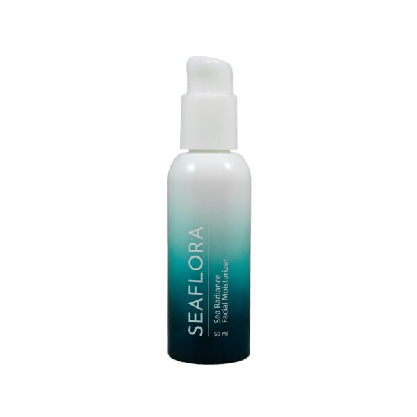 Sea Radiance Facial Moisturizer: naturally boost collagen and hyaluronic acid production utilizing the skin benefits of Seaweed + Aloe Vera + Vegetable Glycerin
