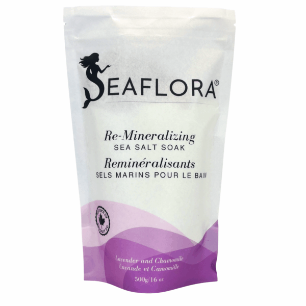 Lavender Sea Salt Soak - Seaflora Skincare Seaflora Lavender Chamomile Sleep Enhancing Calming Sea Salt Soak