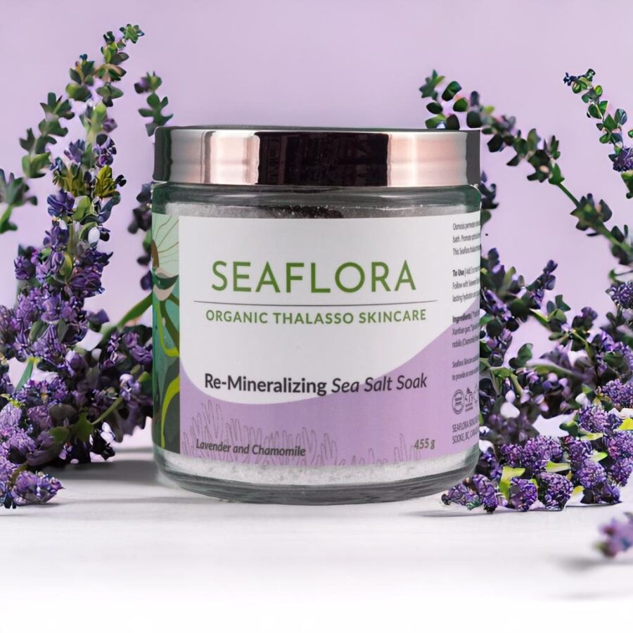 Lavender and Chamomile Bath Salts for relaxation and rejuvenation.