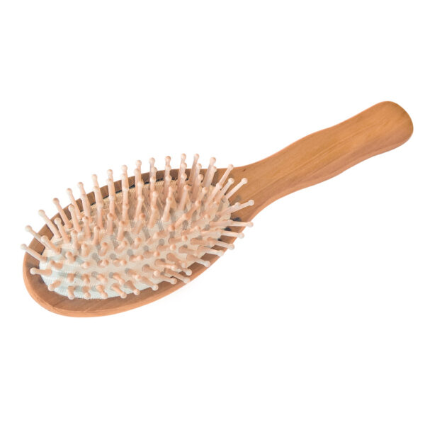 Beechwood Hair Brush & Scalp Stimulator with Wooden Pins