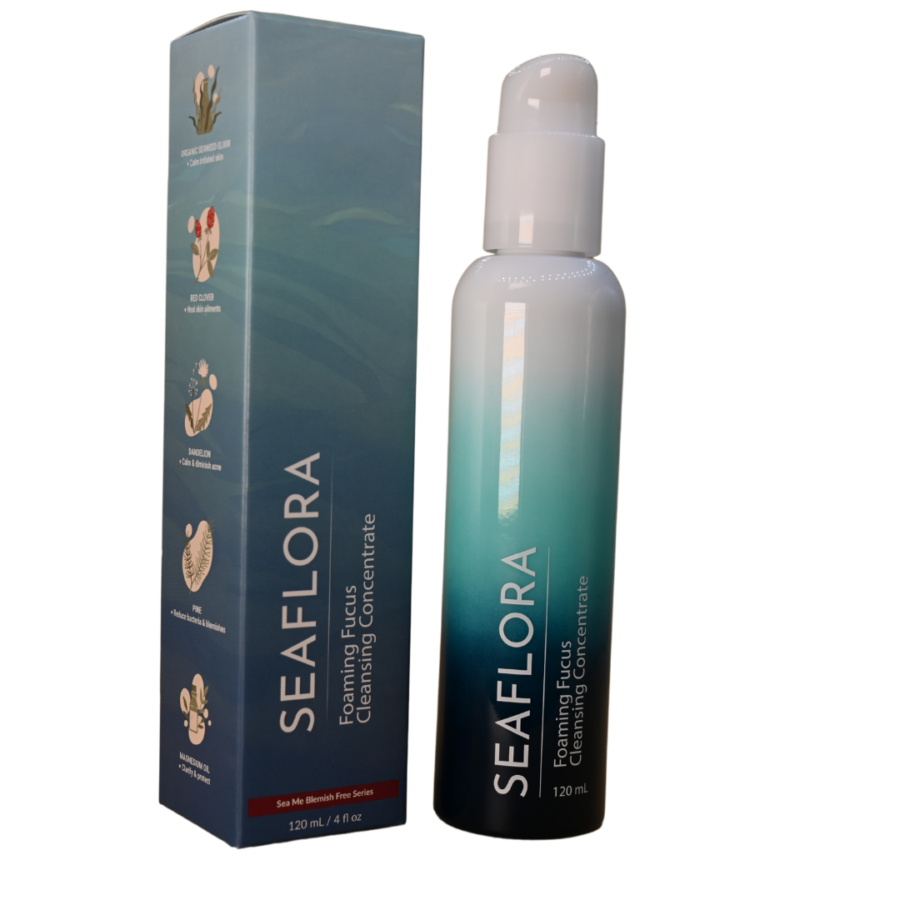 From Seaflora's 'Sea Me Blemish Free' series, Foaming Fucus Cleansing Concentrate works effortlessly to combat oily and acne prone skin. Not only does this cleanser give you beautiful, fresh skin from it's detox properties, but it works its magic without disturbing the skin's natural oils, and leaves your skin hydrated and rejuvenated after use.