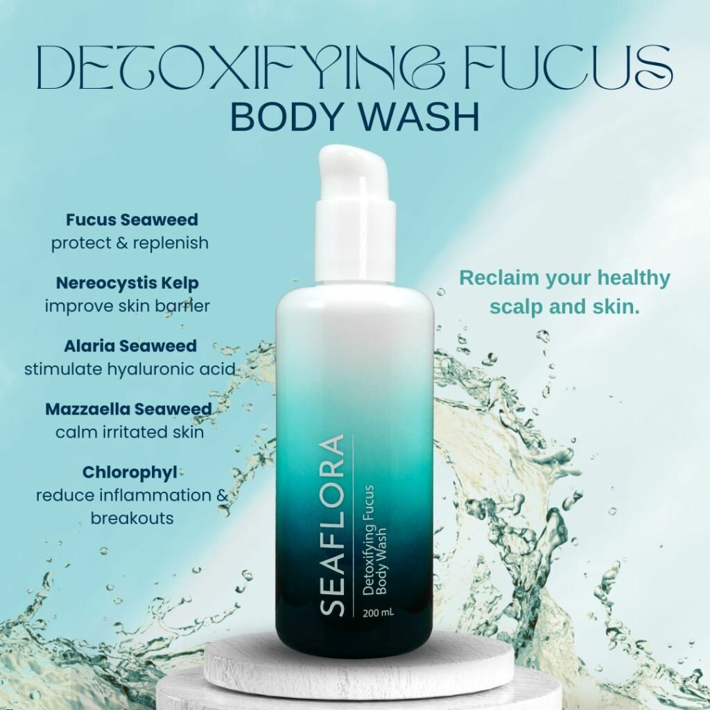 Detoxifying Fucus Body Wash for Psoriasis, scalp dermatitis, eczema