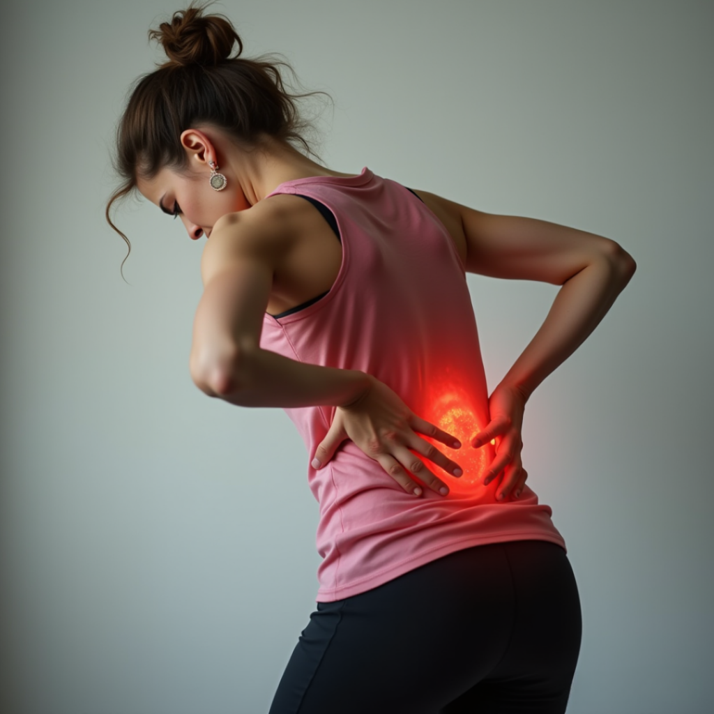 photo for blog 1 - Seaflora Skincare woman bent over in pain due to her lower back