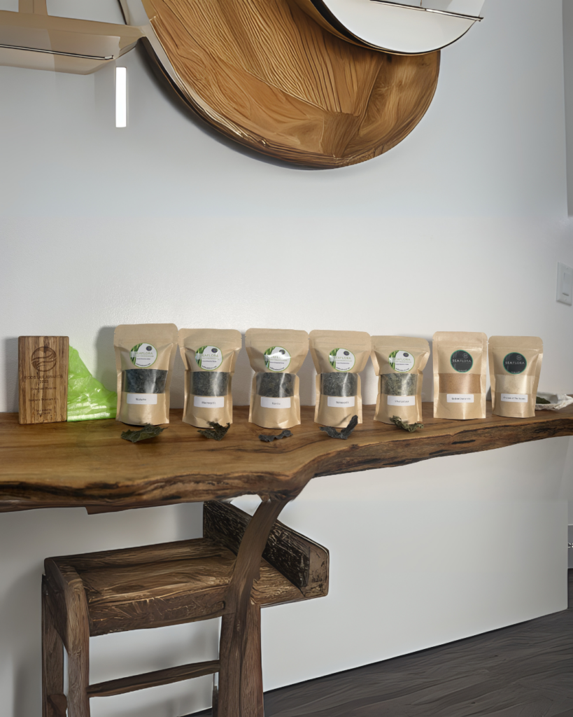 Seaflora's dried seaweed that contains Kombu which is found to have Squalene in it.