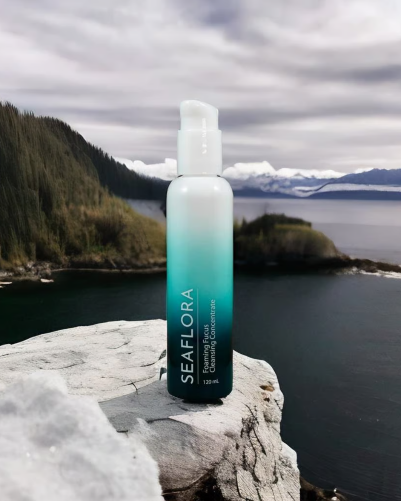 Seaflora's Foaming Fucus Cleansing Concentrate that can help with balancing hormones.