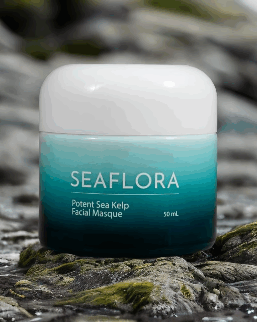 Seaflora's Potent Sea Kelp Facial Masque that contains Vitamin C.