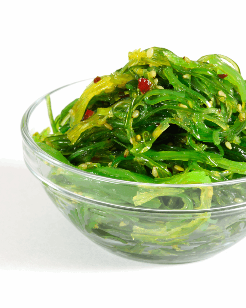 Seaweed salad which is packed full of Antioxidants.