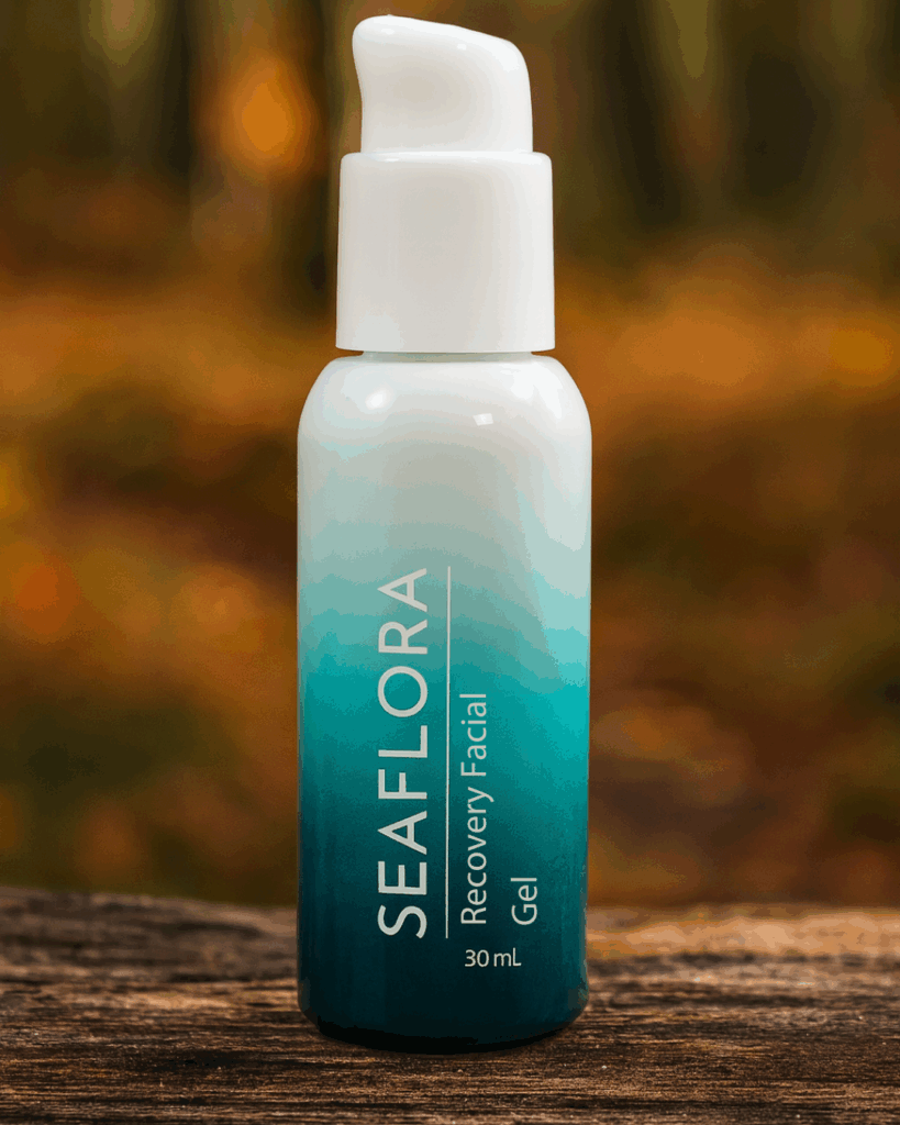 Seaflora's Recovery Facial Gel which contains Seaweed.