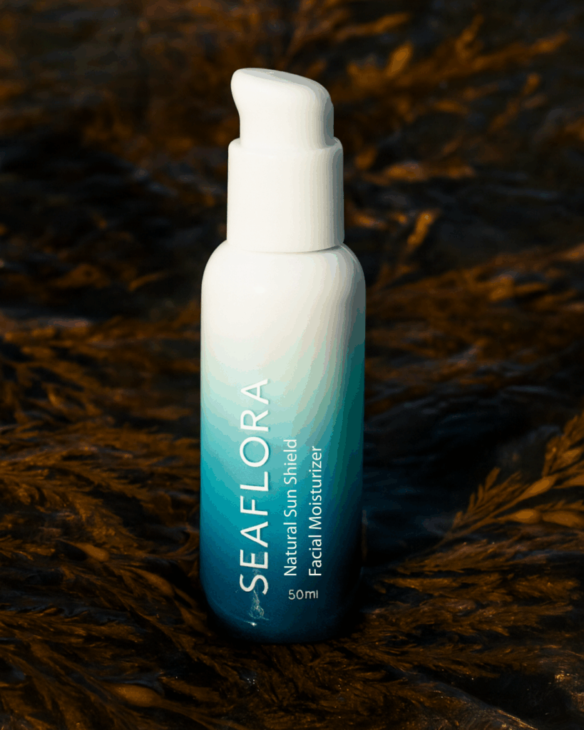 Seaflora's Natural Sun Shield which contains Seaweed.