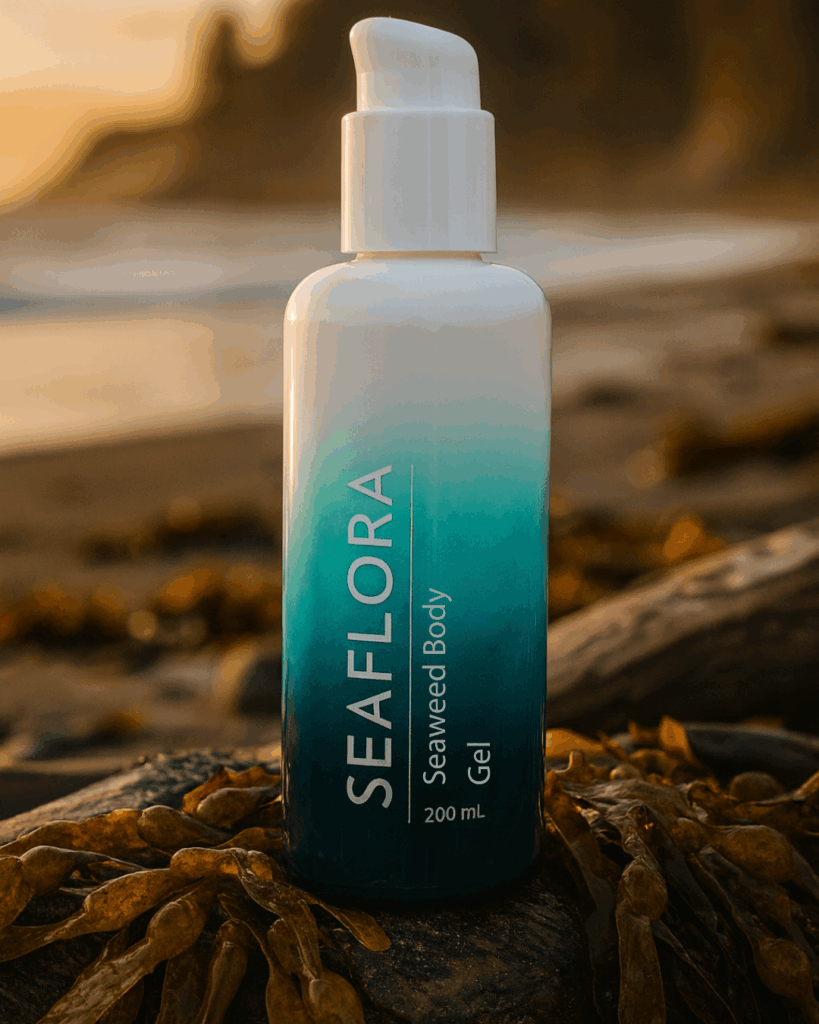 Seaflora's Seaweed Body Gel which is 80% Seaweed.