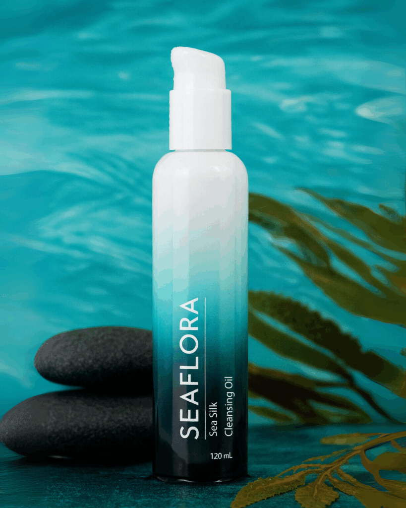 Seaflora's Sea Silk Cleansing Oil which contains MCT oil from Coconut.
