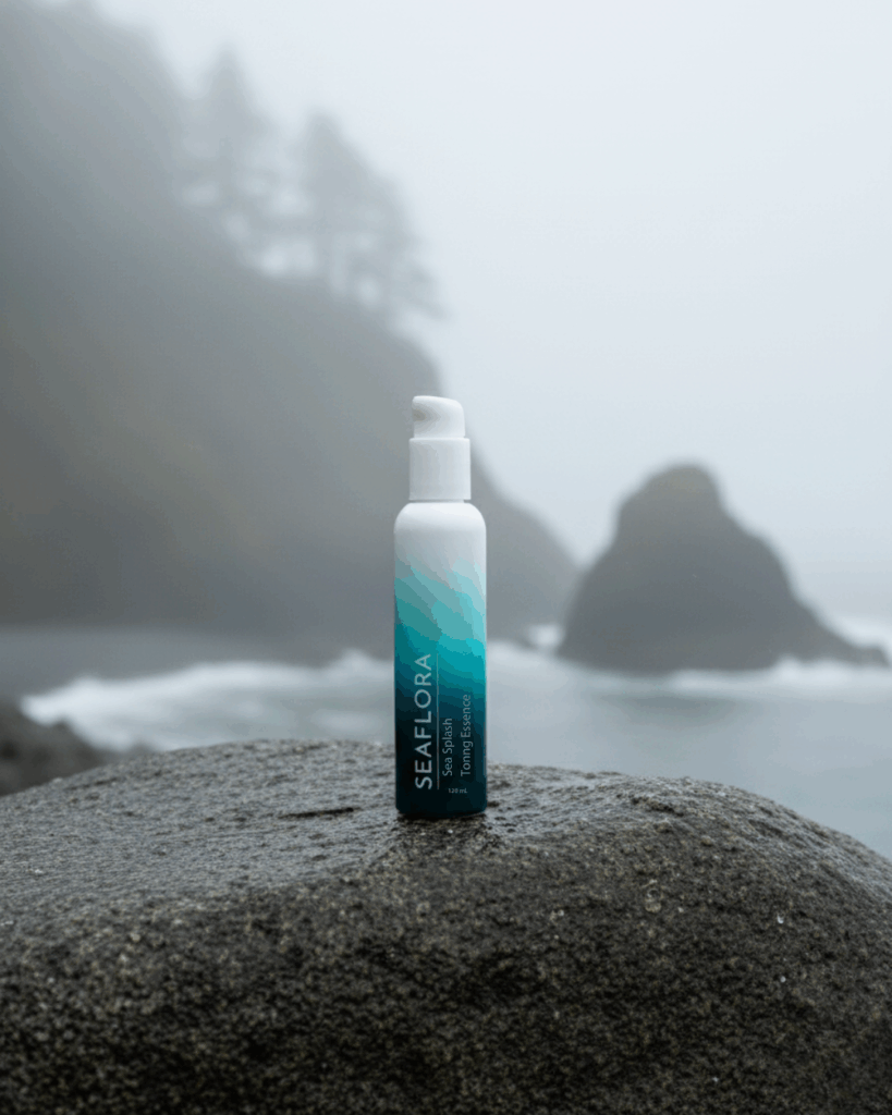 Sea Splash Toning Essence: Wild Seaweed Skincare from Van Isle. - Seaflora Skincare Seaflora's Sea Splash Toning Essence which contains Seaweed.