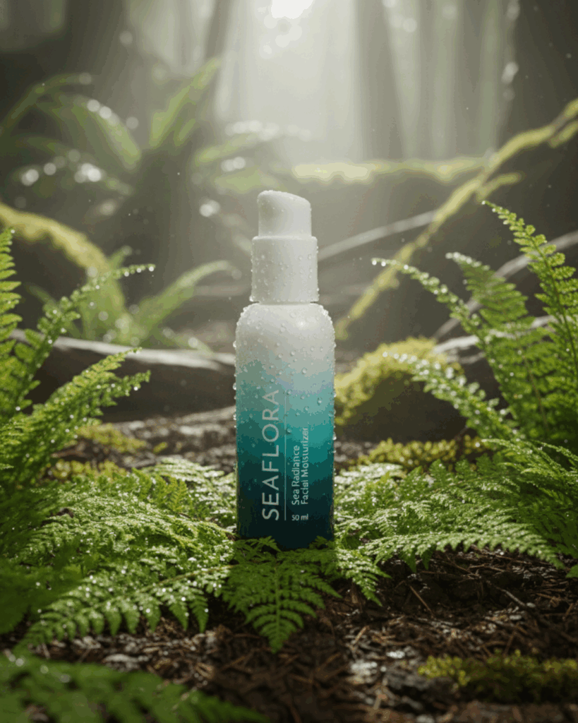 Seaflora's Sea Radiance Facial Moisturizer which helps skin with dry mountain air.